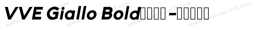 VVE Giallo Bold字体下载字体转换